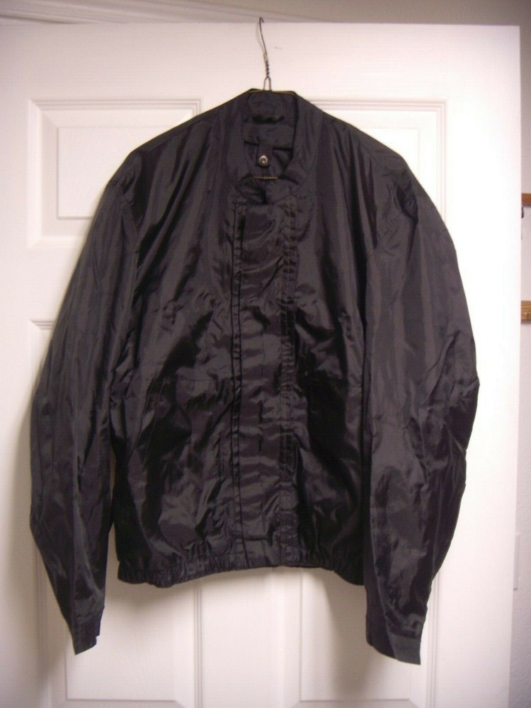 BLACK MOTORCYCLE RAIN JACKET LINER SMALL
