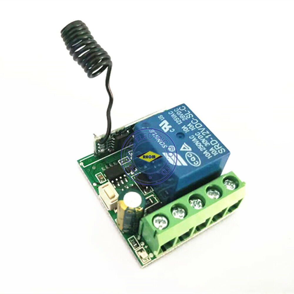 Wireless Remote Control Delay Switch System 12V 1CH Transmitter&Receiver 433MHz