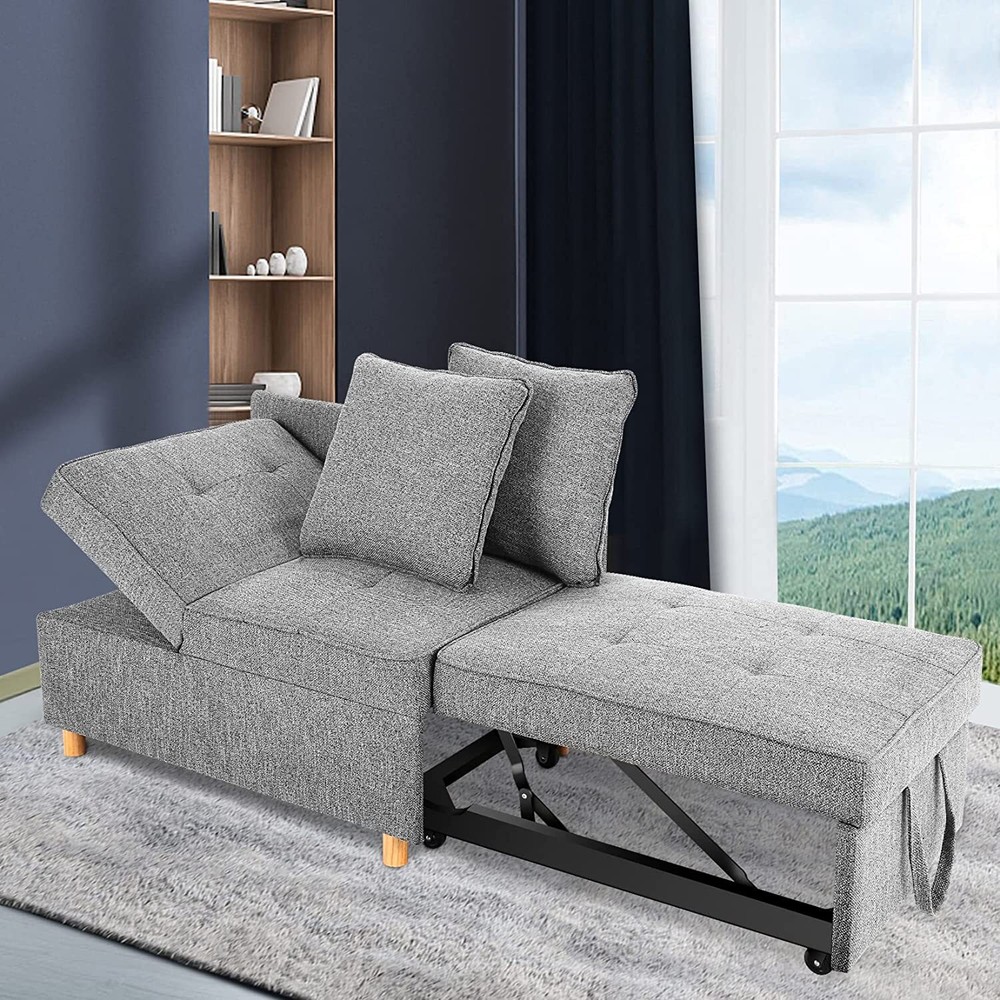 4-in-1* Folding Ottoman Sofa Bed Convertible Chair Multi-Functional Sleeper Sofa