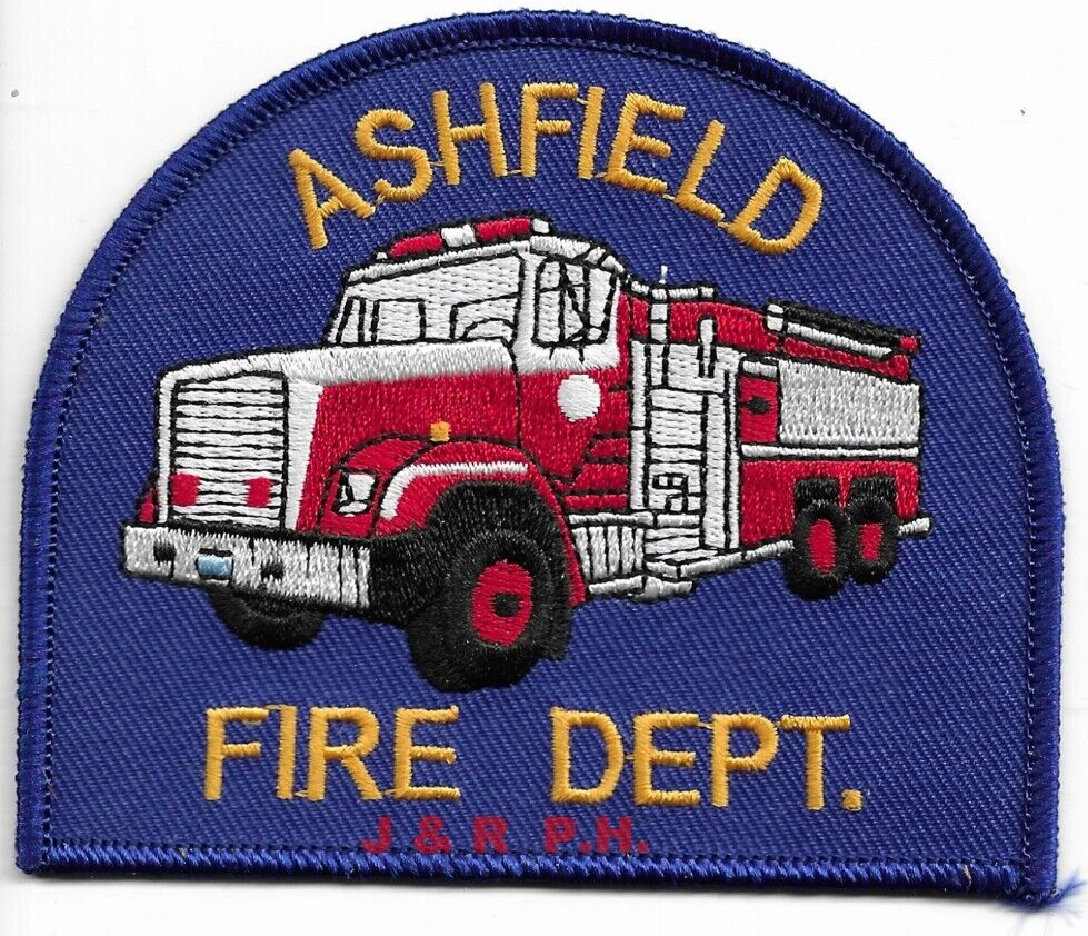 *NEW* Ashfield Fire Dept., Massachusetts (4" x 3.5" size) fire patch