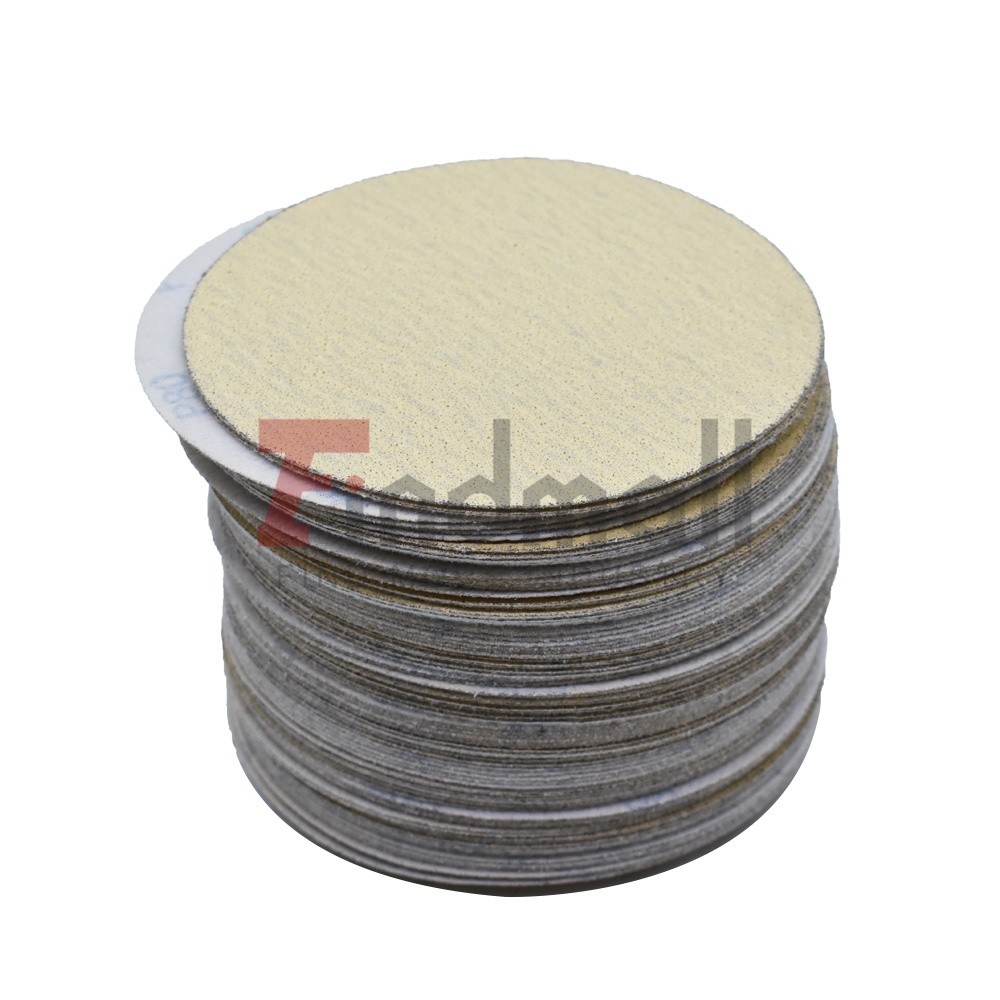6Inch Sanding Disc NO-Hole Hook & Loop Sanding Discs Grit 80 Sand Paper 100Pcs