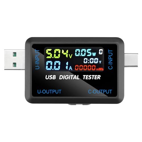USB and Type-C Tester - Multi-Functional Digital Tester for DC 4.5 USB&Type-C