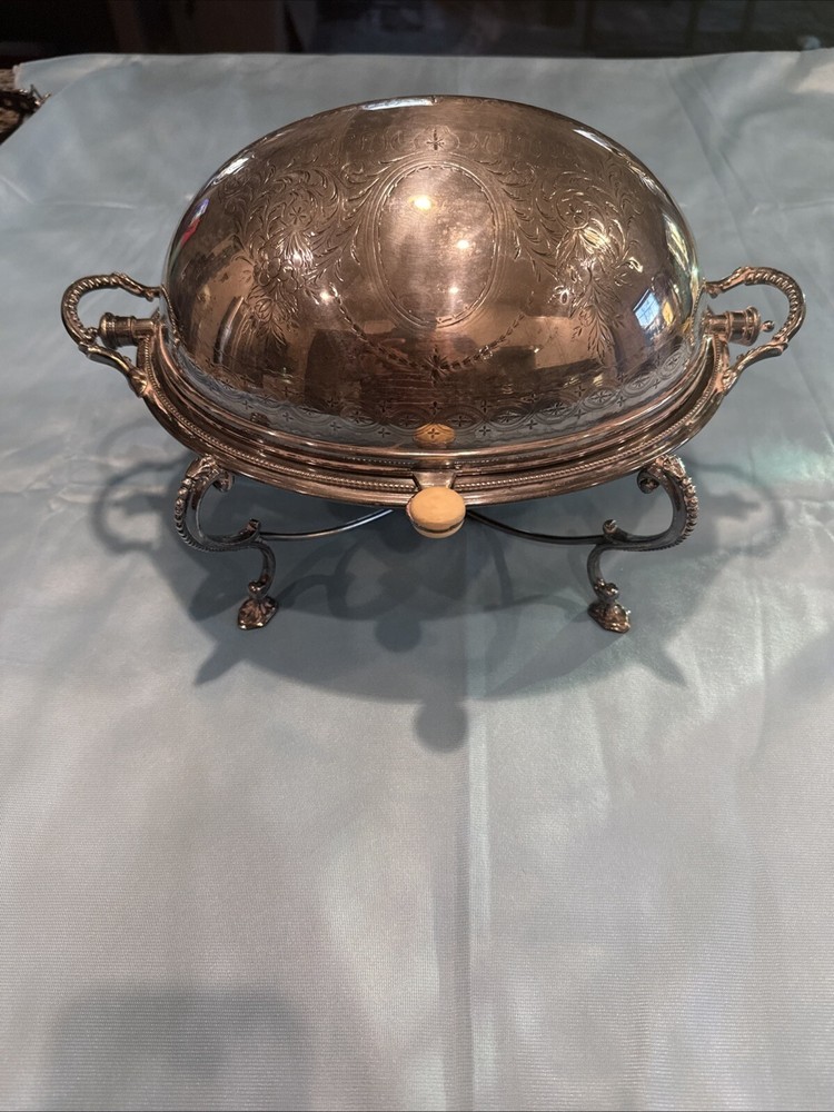 Antique Sheffield English Silver Plate Covered Tureen