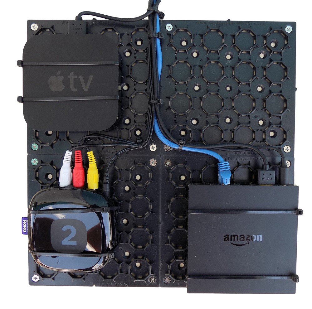 Universal Adjustable Mounting Bracket Kit With Cable Organizer For Flat Panel Tv