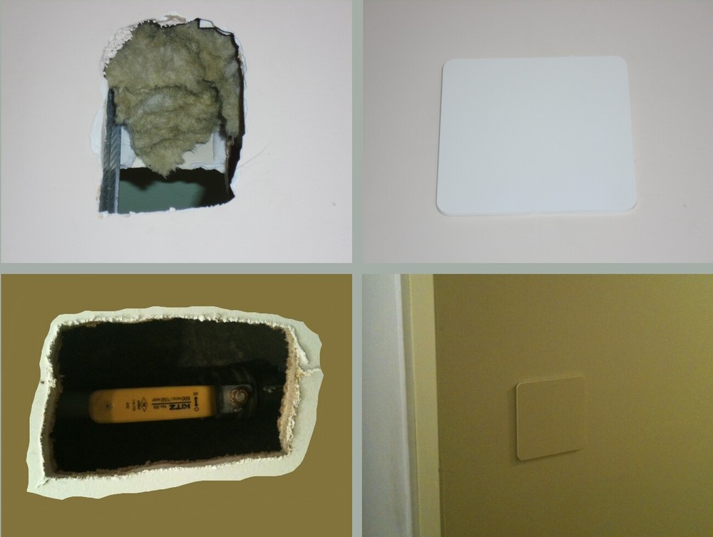 Square Access Panel for Wall and Ceiling, Hide Hole in Drywall, Sheetrock Repair