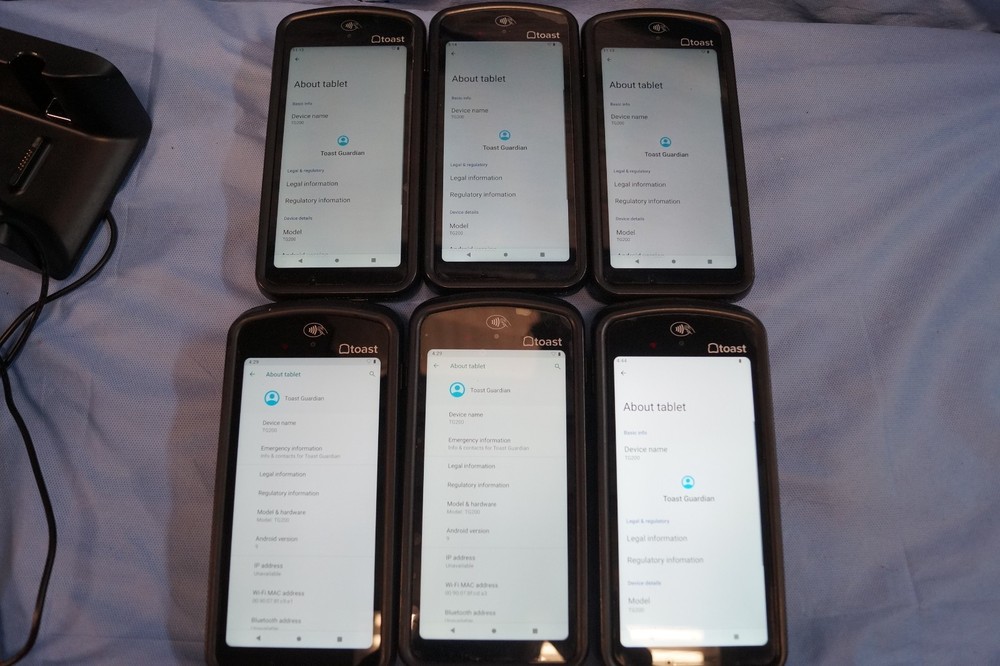 Toast POS Systems Touchscreen Terminal, 6 Handheld System, 3 Printer UNTESTED