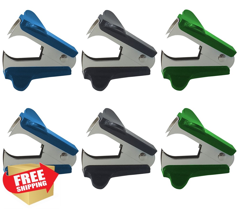 Clipco Staple Remover 6-Pack Assorted Colors