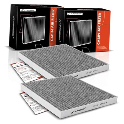 2-PC Cabin Air Filter with Activated Carbon Compatible with Chrysler Pacifica