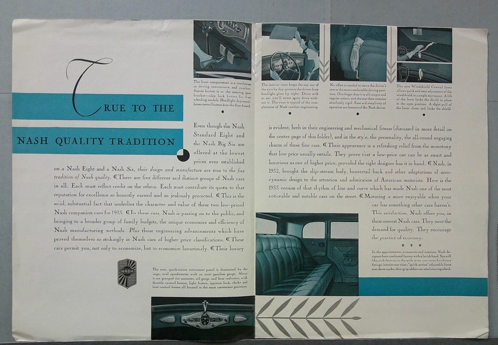 1933 Nash Sales Folder