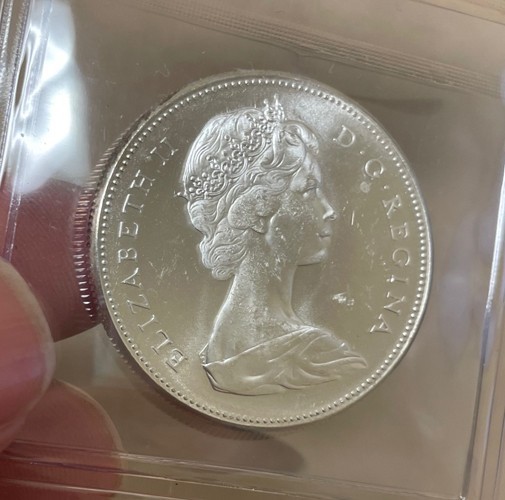 Canada - 1967 Silver Dollar in Unigrade Holder