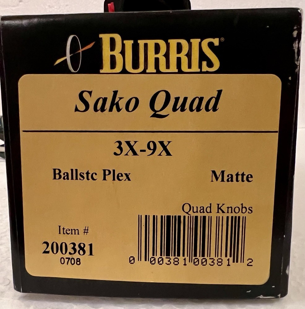 Burris Sako Quad 3-9x Ballistic Plex 200381