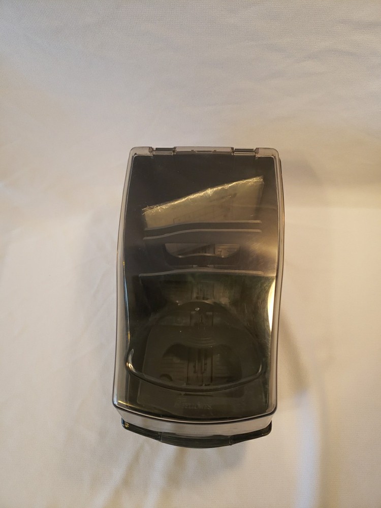 Fellowes Vintage Soft Works Diskette Tray Container Charcoal Gray