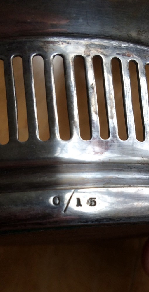 Antique silver plate Wine Coasters with hallmarks