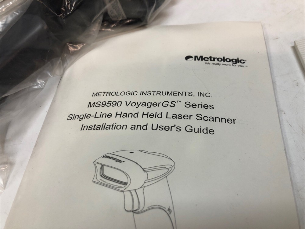 1 New Metrologic MS9590 Voyager GS USB Barcode Scanner Reader Handheld+USB Cable