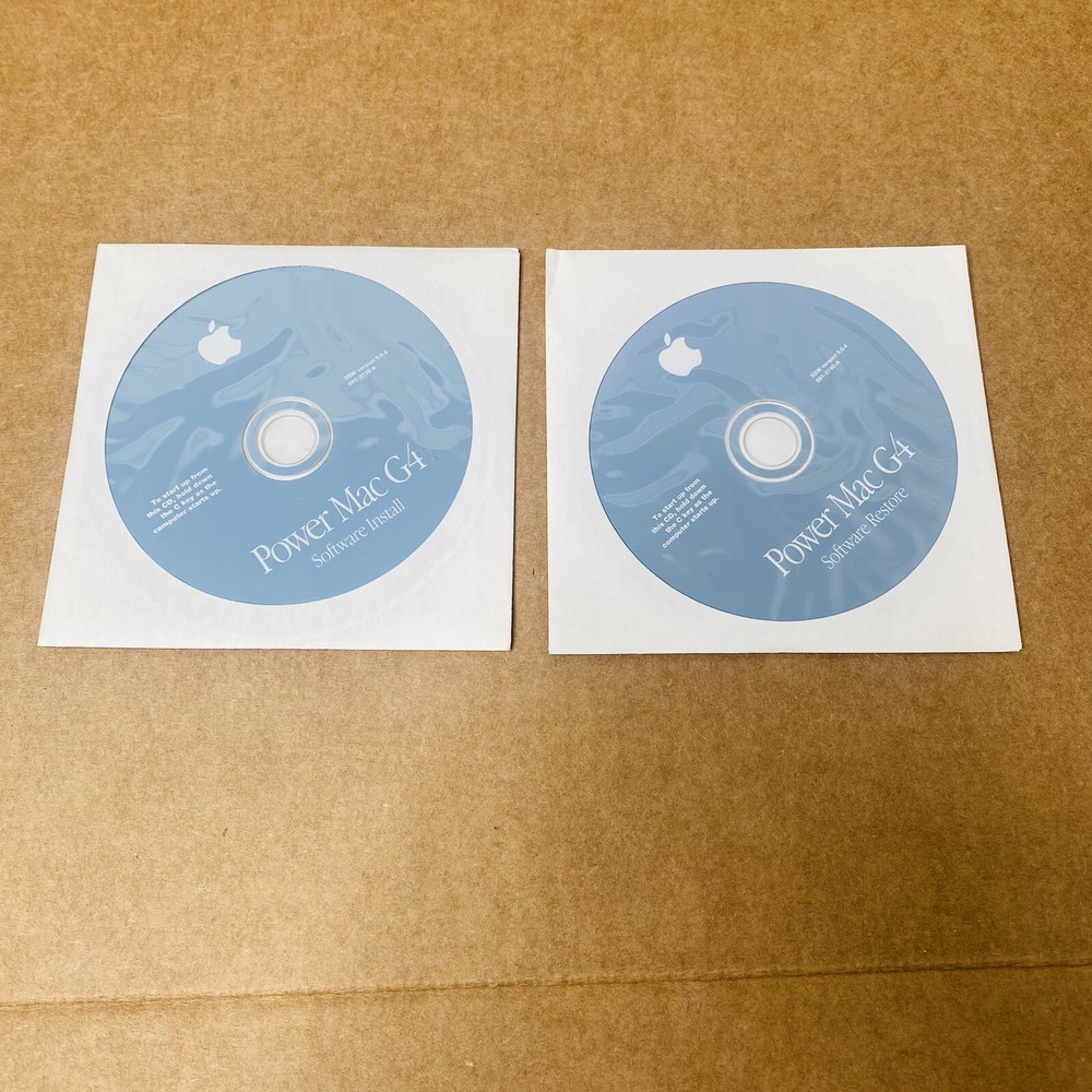 Apple Power Mac G4 Software Install & Restore CD Disk Set Version 9.0.4 CLEAN