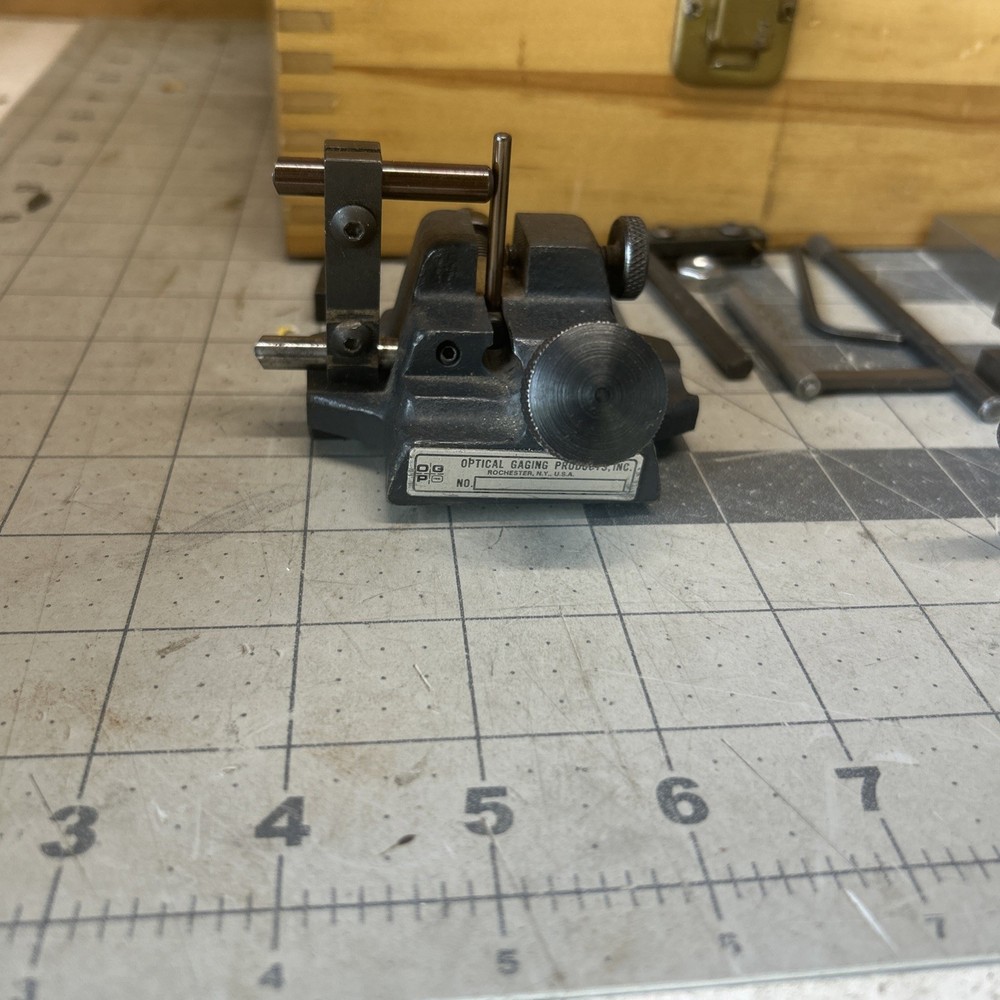 OPTICAL GAGING PRODUCTS MULTI USE STAGE MODEL A OPTICAL COMPARATOR FIXTURES