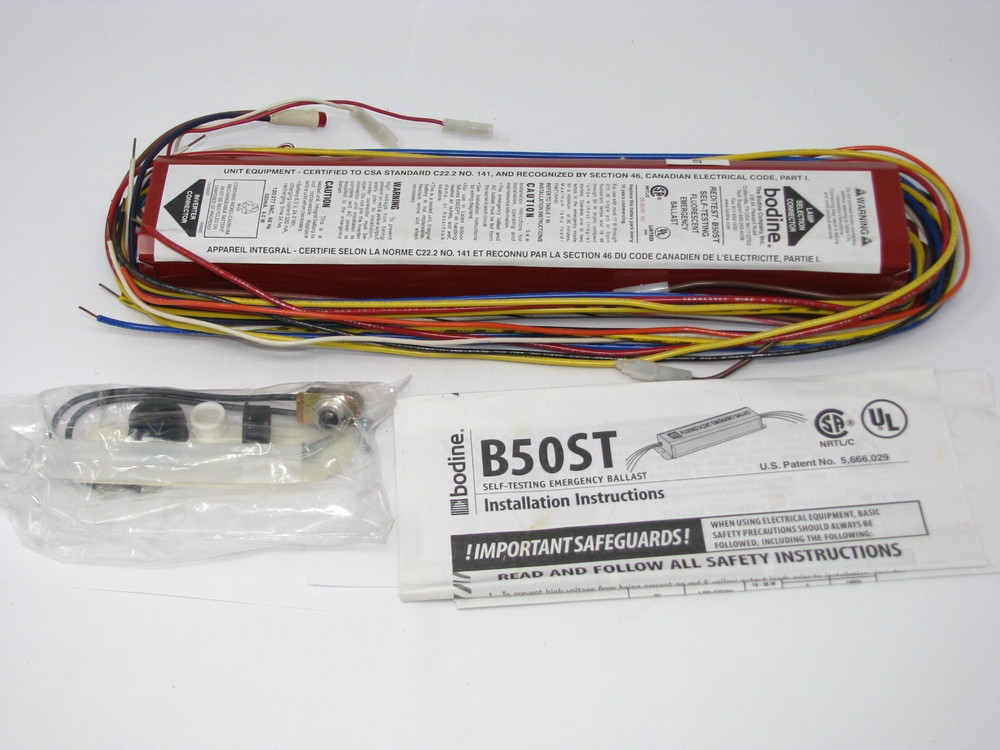 BODINE B50ST Self-Testing Fluorescent Emergency Ballast Battery- 1 Unit Open box