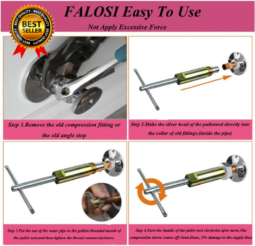 Compression Sleeve Puller Tool Remove Nut & Ferrule of Pipe 03943- Sleeve