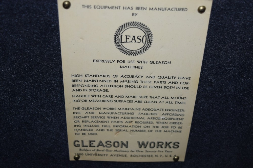 Gleason SET-UP Gages Parts