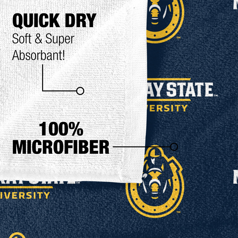 Murray State University Beach Towel/Bath Towel, 30"x60" Logo Pattern