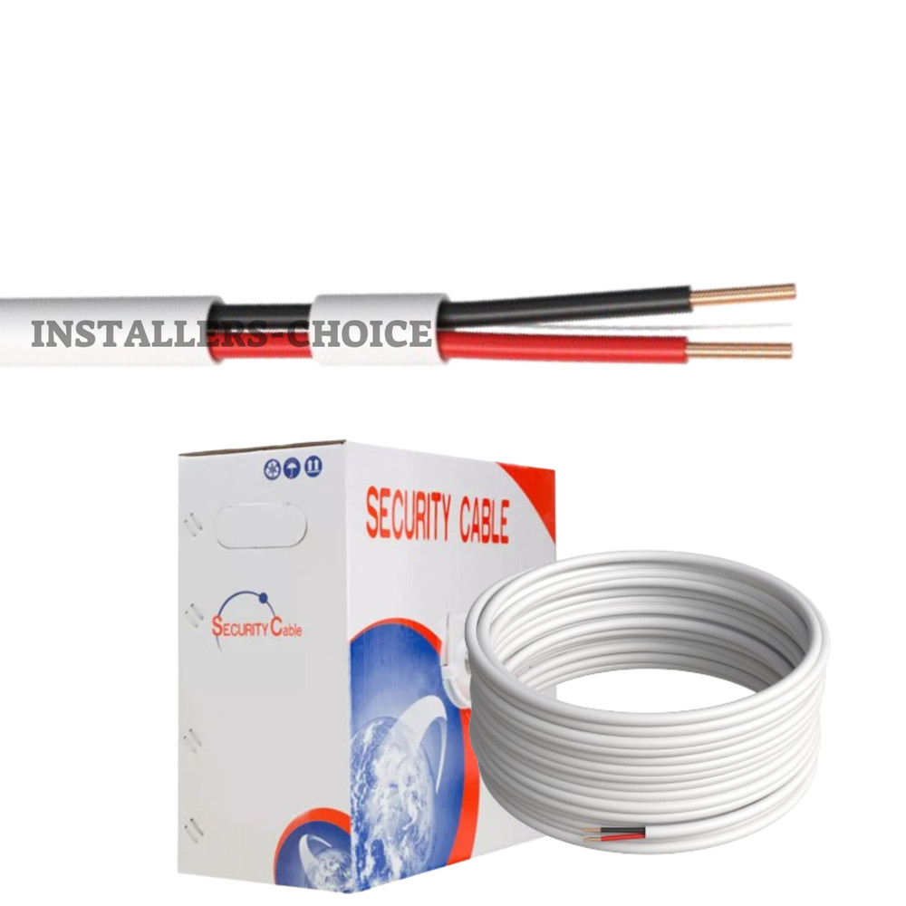 500FT 22/2 AWG Stranded Solid CCA Security Alarm Cable Unshielded CCTV Home