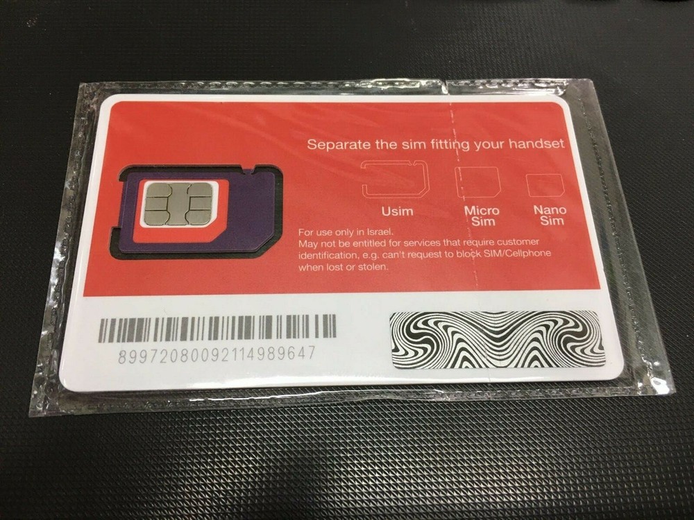 SIM TALKMAN GOLAN TELECOM ISRAEL- סים טוקמן גולן טלקום לשימוש בישראל