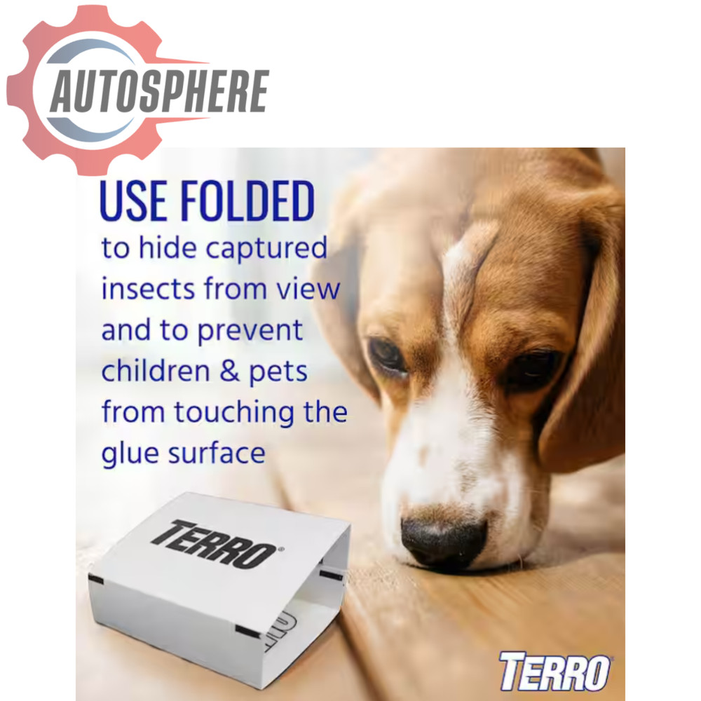 Terro T3206 Spider & Insect Traps – Indoor Use, 1 Pack, White