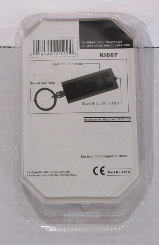 Kevelson's Truly LED Super Bright Micro Light 2.5" Red Keychain Flash Light