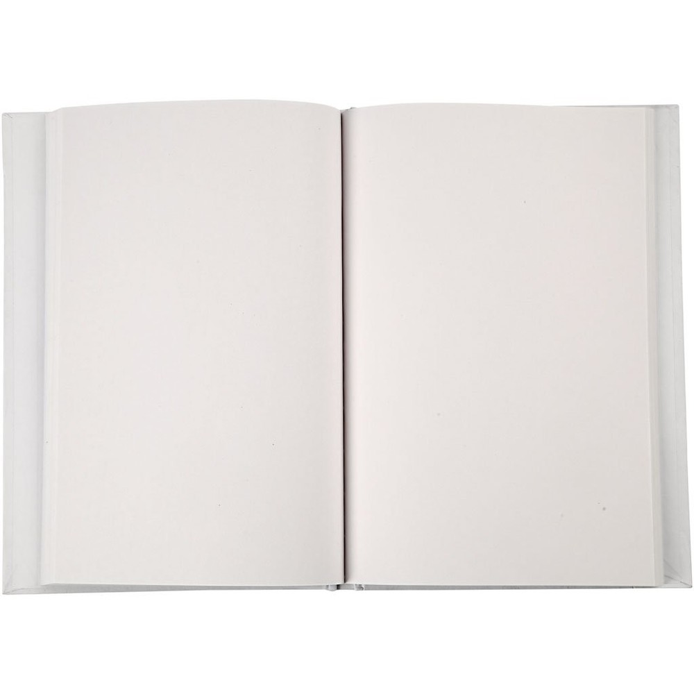 Notebook, A5 15x21 cm, white, 1 pc