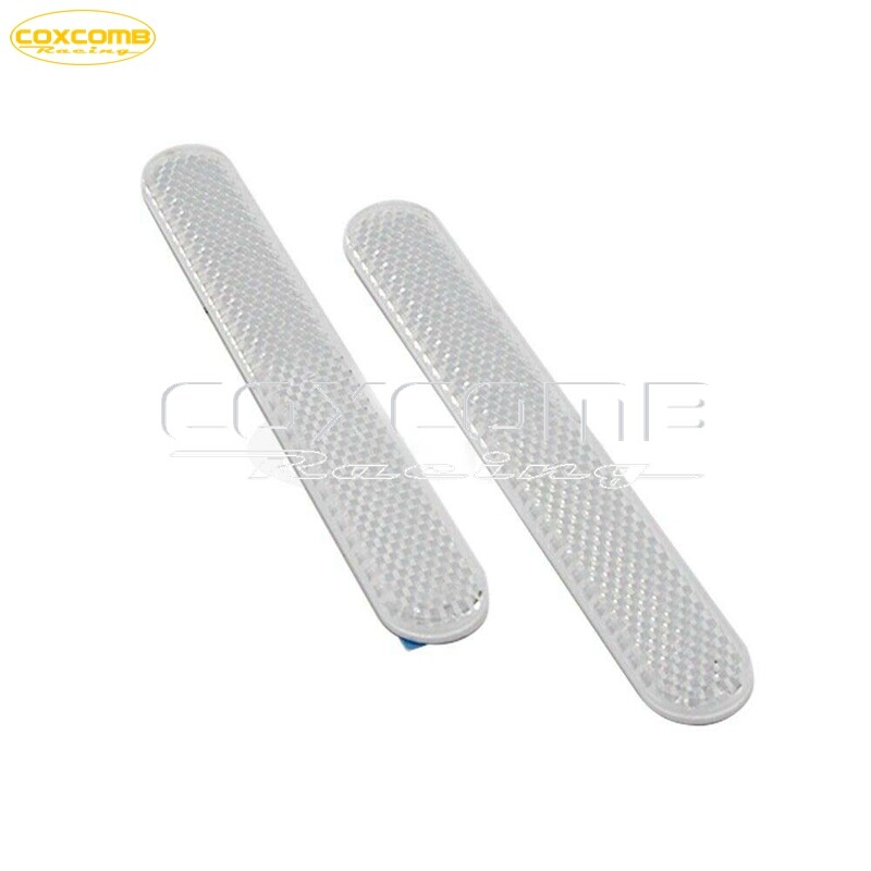 Universal White Front Fork Leg Reflector Reflective Sticker For Motorcycle Car