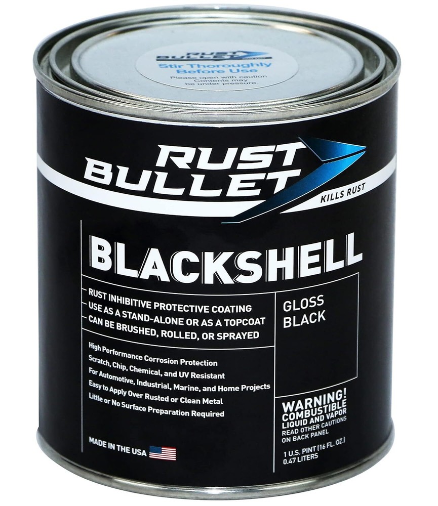 - Blackshell - Gloss Black Rust Inhibitor, Rust Preventive Coating -