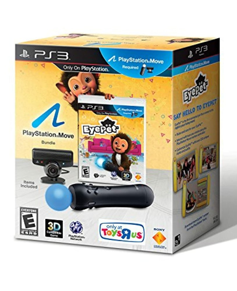 PlayStation 3 Eyepet Move Bundle With Eye Camera And Motion Controller 8Z