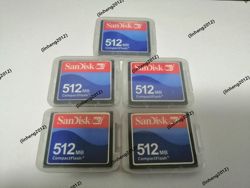 5pcs  512MB SanDisk CompactFlash CF Memory Card 512MB SDCFJ/SDCFB