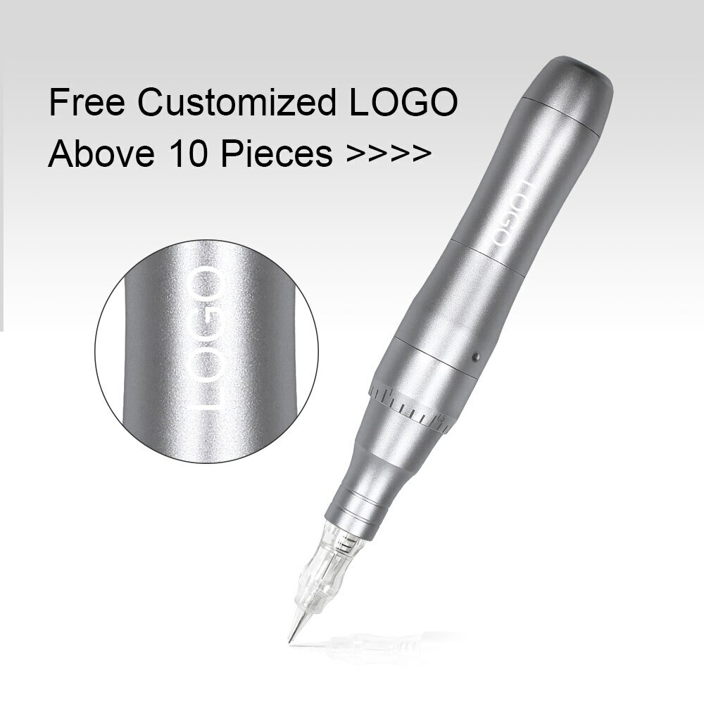 Permanent Makeup Machine Tattoo Machine Pen Kits For Eyebrow With 10Pcs Needles