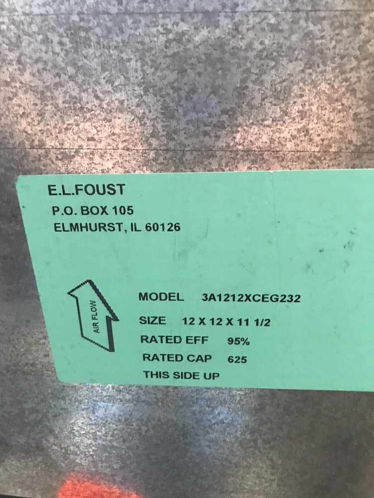 Room Air Purification System E. L. Foust Co.