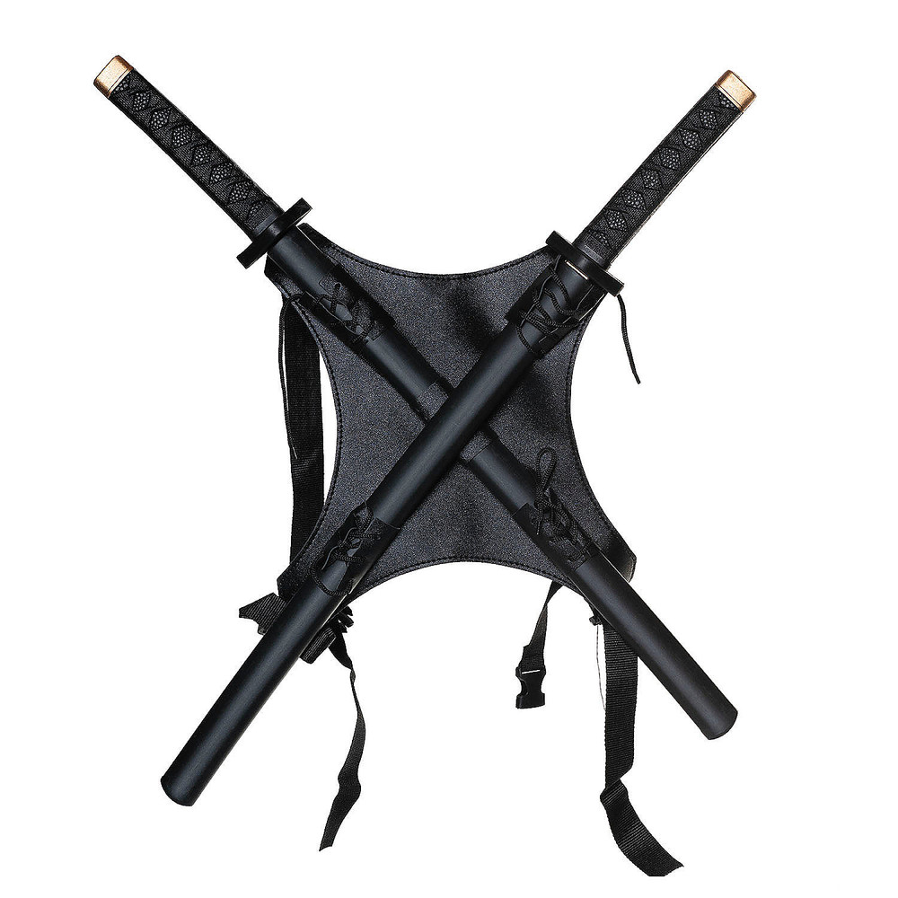 Classic Ninja Backpack with Katanas Costume Accessory - Underwraps