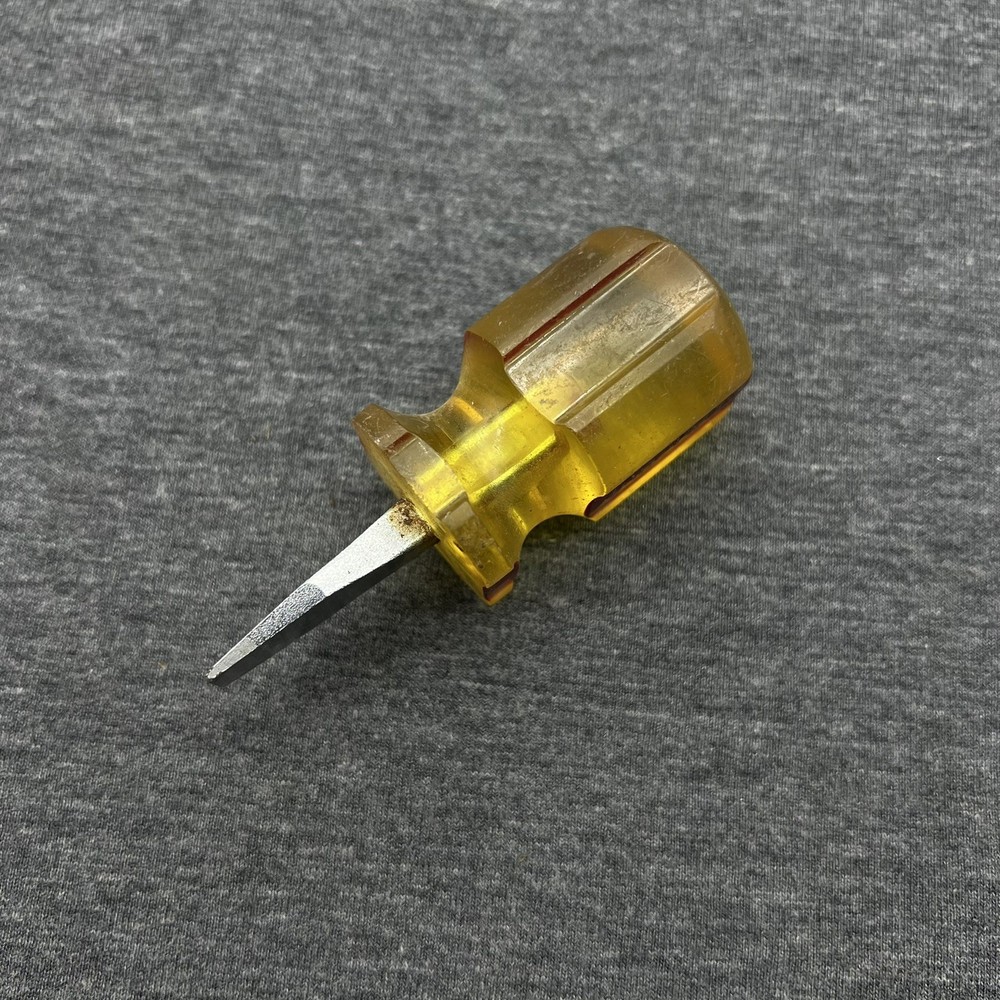 Mac Tools USA PN2S 3/8" Flat Slotted Stubby Screwdriver Hard Plastic Handle