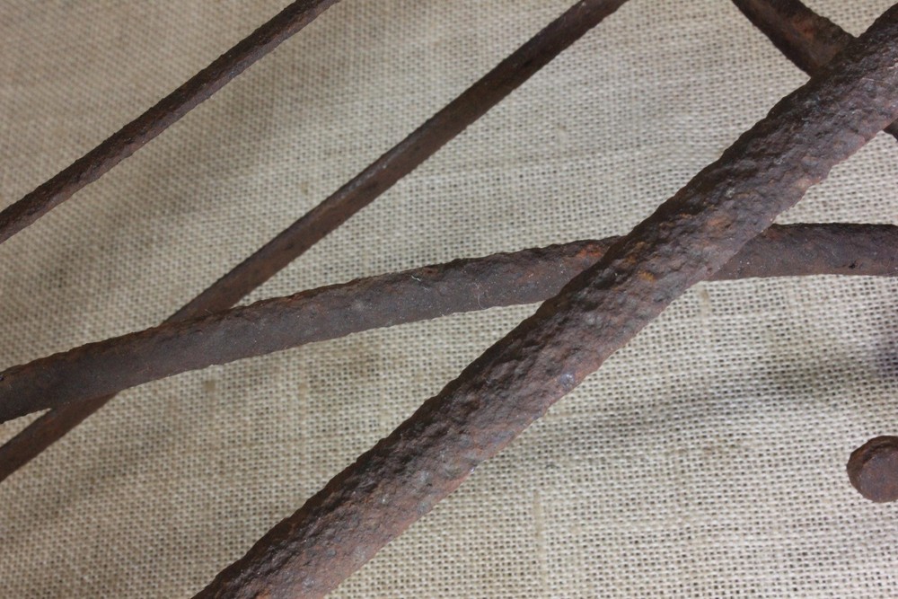 Old Saddle Rack Holder Bracket Rustic Iron English Style Rust Barn Find Reverse