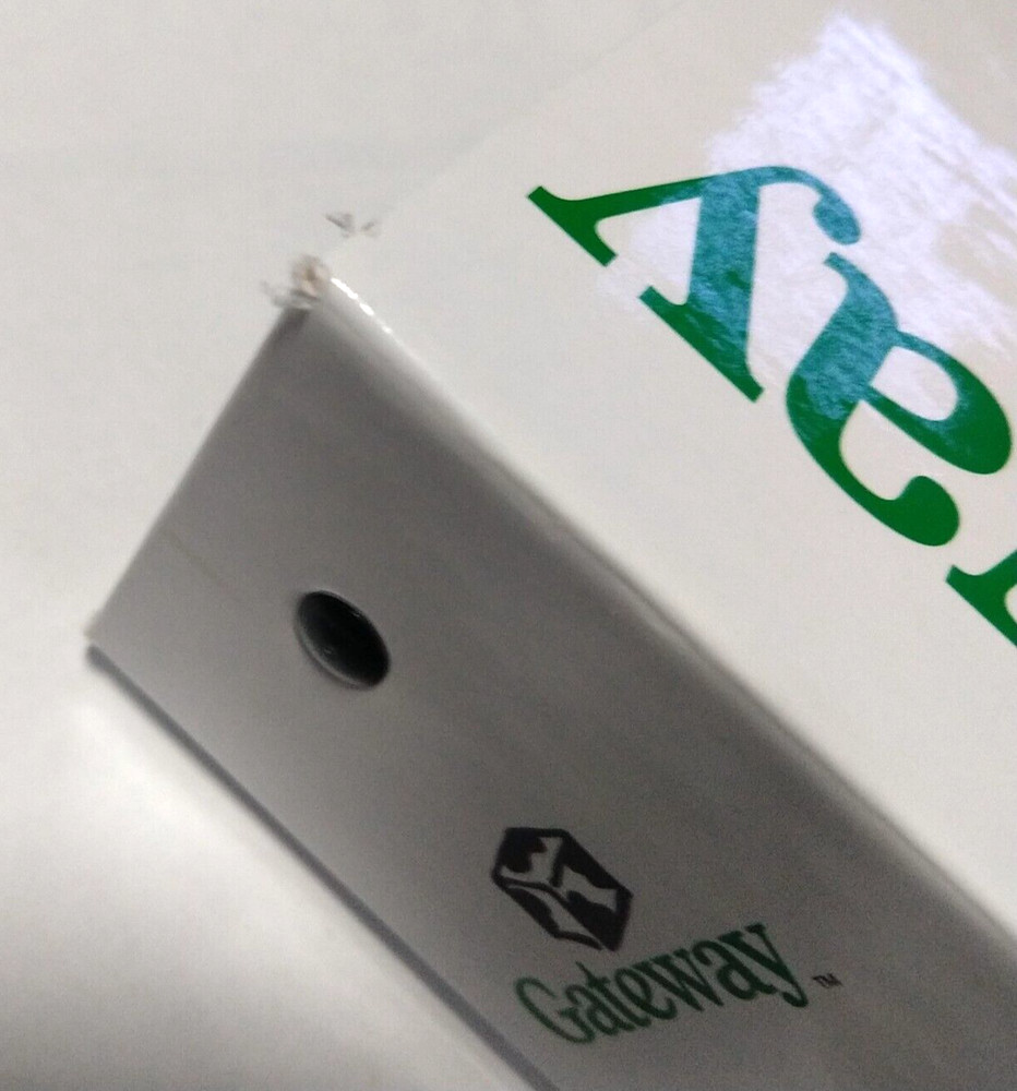 2 Vintage GATEWAY Computers Software Storage Binder 2 ring CD ROM holder 1999