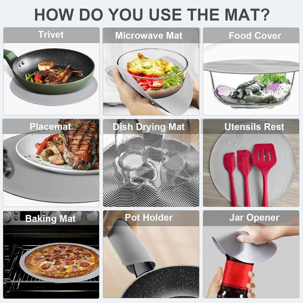 Microwave Plate Cover Silicone Mat