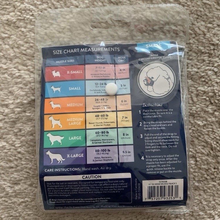 Top Paw Adjustable Mesh Muzzle