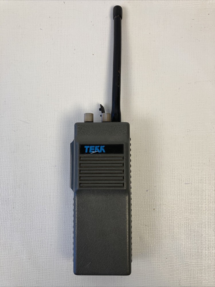 Tekk VHF Transceiver Gray PCI-150A & PTT Attachment (Function Unknown) Untested