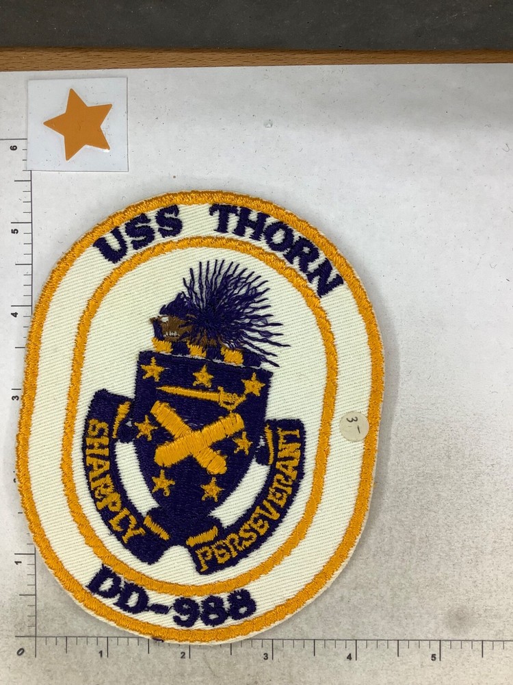 US NAVY USS THORNE SHIPS  PATCH