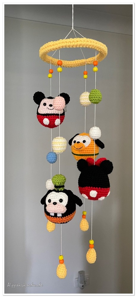 Handmade Crochet Mobile For Home Decor