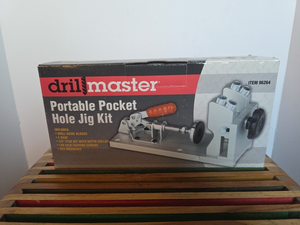 DRILL MASTER Portable Pocket Hole Jig No. 96264 NEW