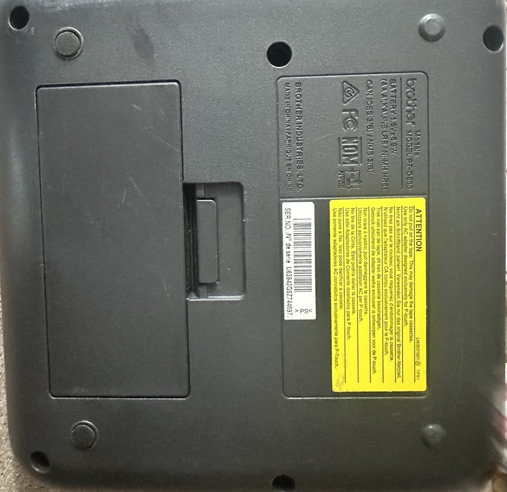 Brother P-Touch PT-D600 PC Connectable Color Display Label Printer