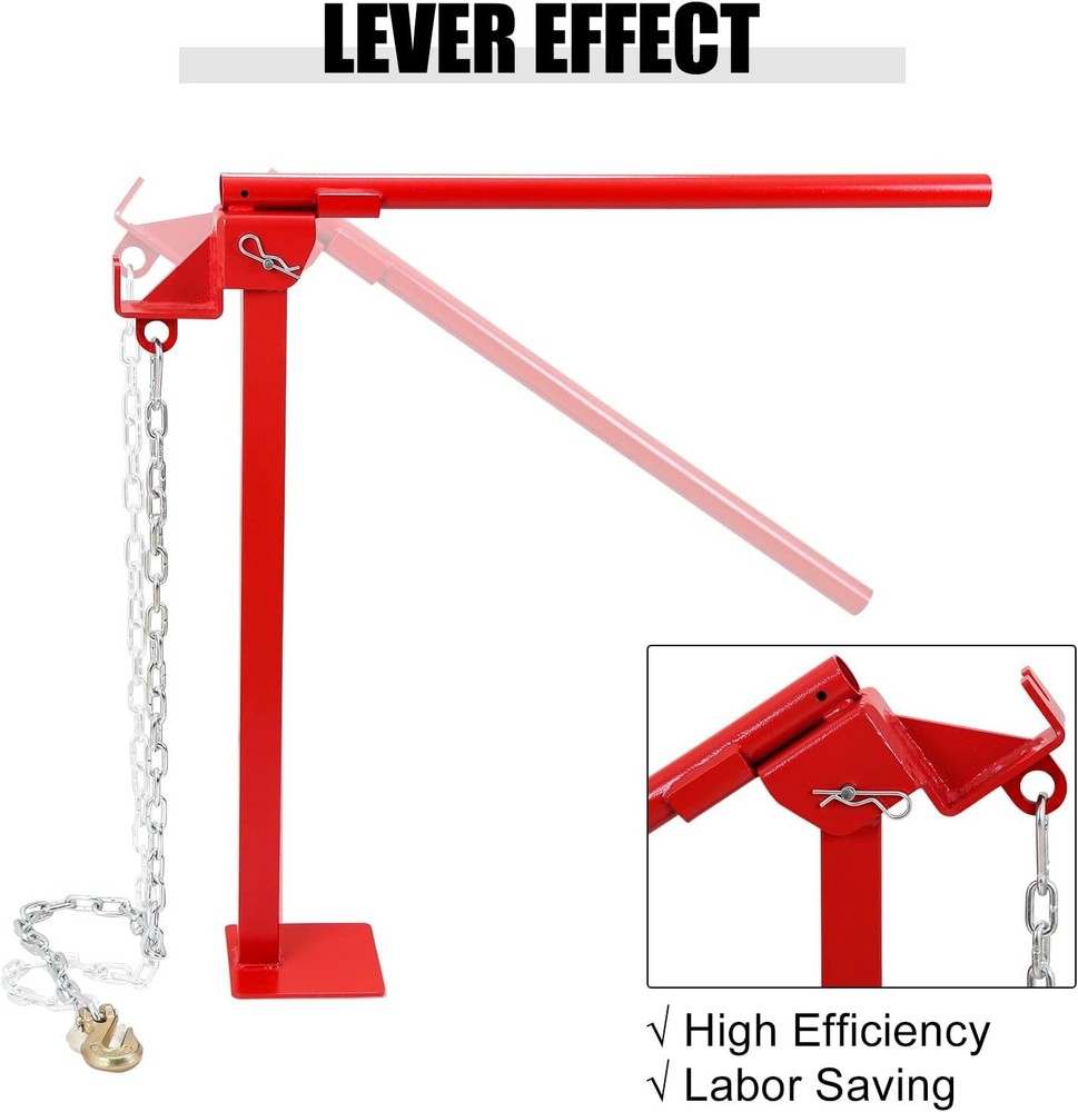 NEW Heavy Duty T Post Puller Set with Lifting Chain Puller