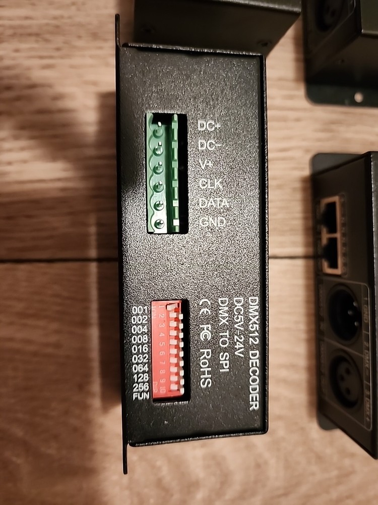 14x High Dynamic DMX 421 Pixel Decoder | DMX512 to SPI LED Controller | 5V-24V