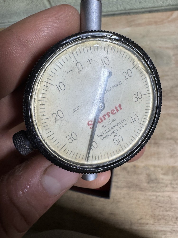 STARRETT dial indicator 25-141, RANGE-.250'