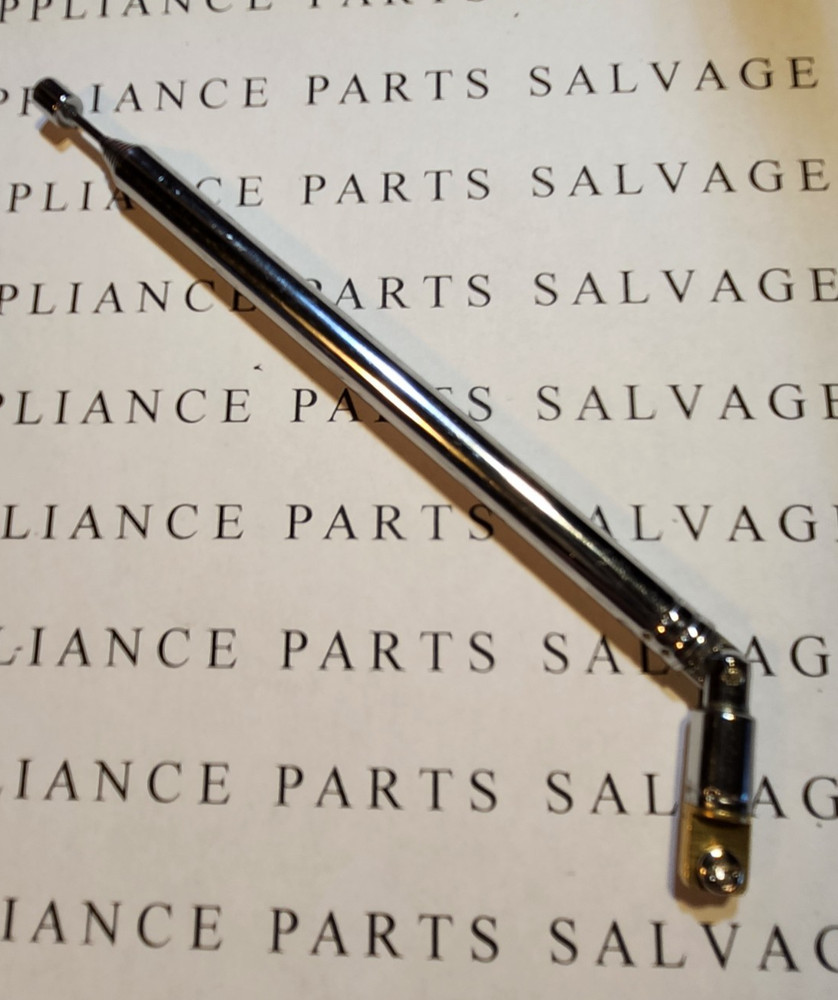 TELESCOPING RADIO ANTENNA 8 SECTION 28" LONG W/ FOLD DOWN BASE